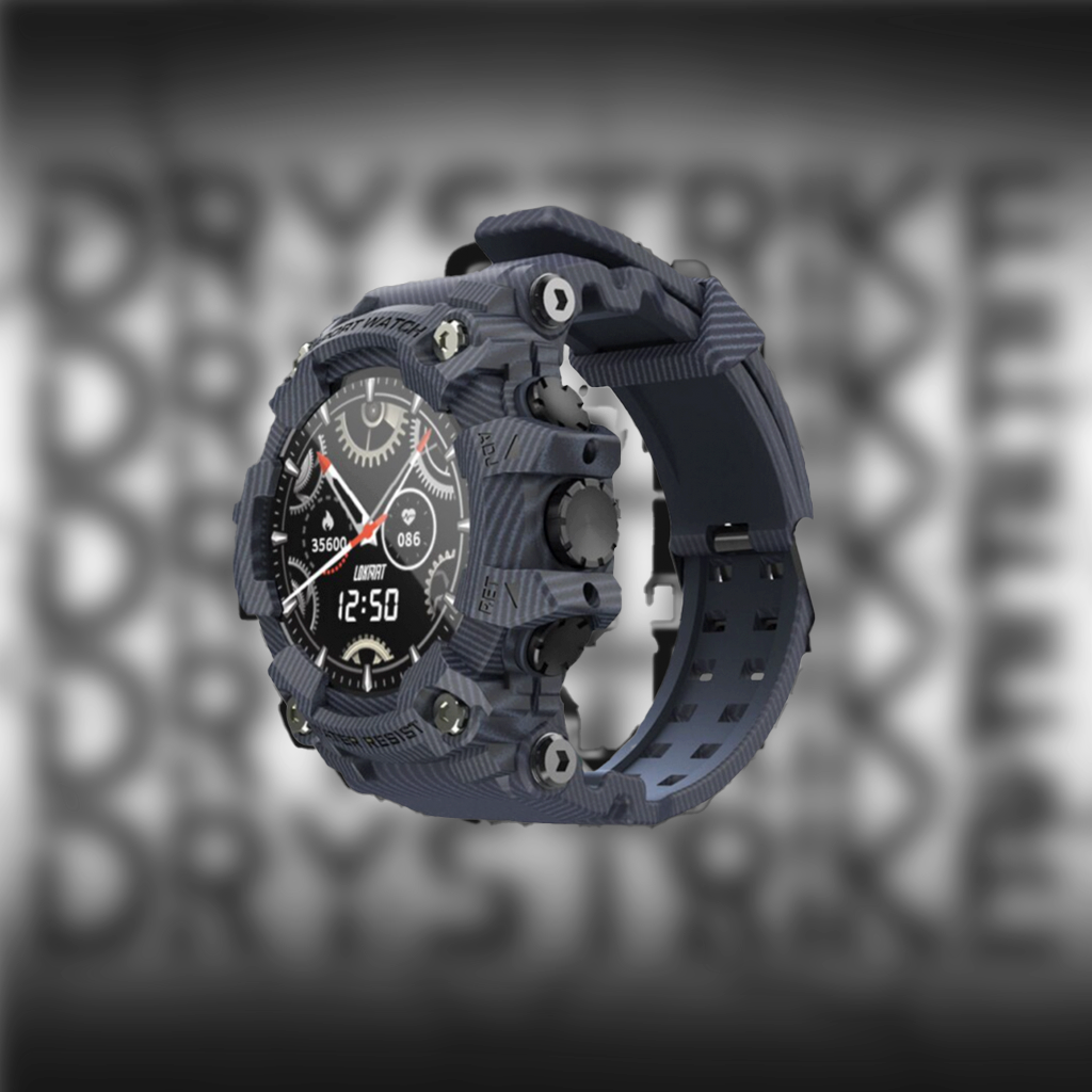 Waterproof Smartwatch - Rugged Design for Outdoor Sports, Fitness & Health Tracking