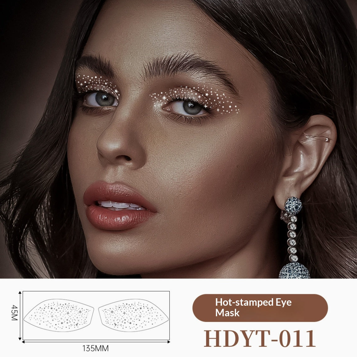 Gold & Silver Foil Eye Stickers, Waterproof Party Makeup Decals, 6 Sheets