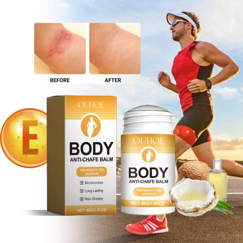 Anti-Chafe Body Balm Stick for Thighs, Arms & Neck, Moisturising