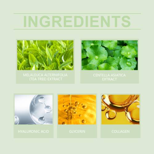 Collagen Tea Tree Sheet Mask with Hyaluronic Acid & Centella