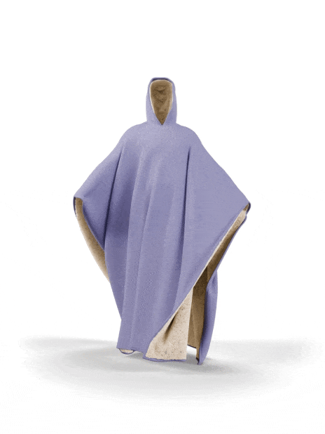 Weighted Cloak Hoodie – Sensory-Friendly Cotton Hoodie with Faux Fur Lining, Cozy Oversized Comfort