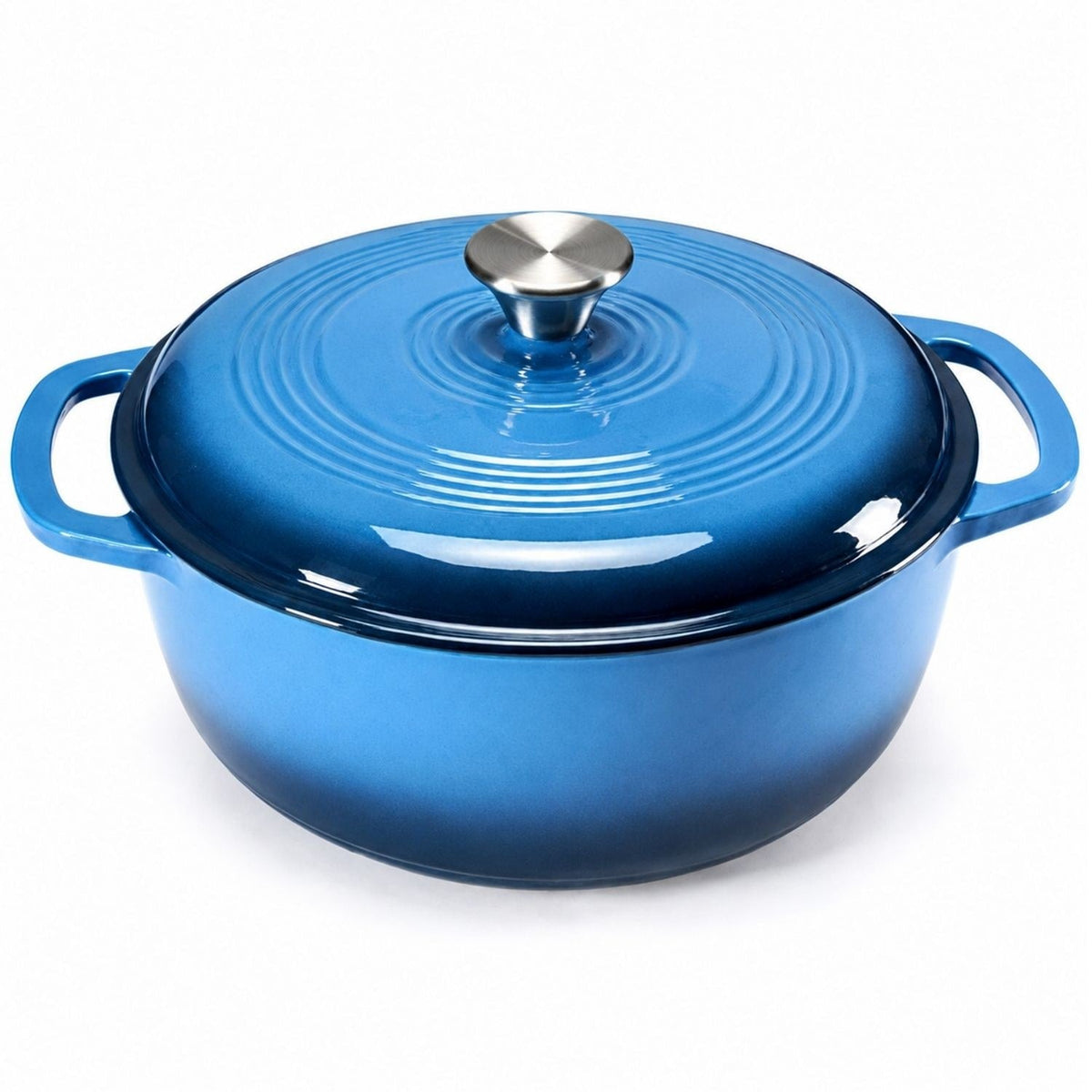 Cast Iron Dutch Oven Pot for Bread Baking and Braising with Dual Handles 6 Quart 5
