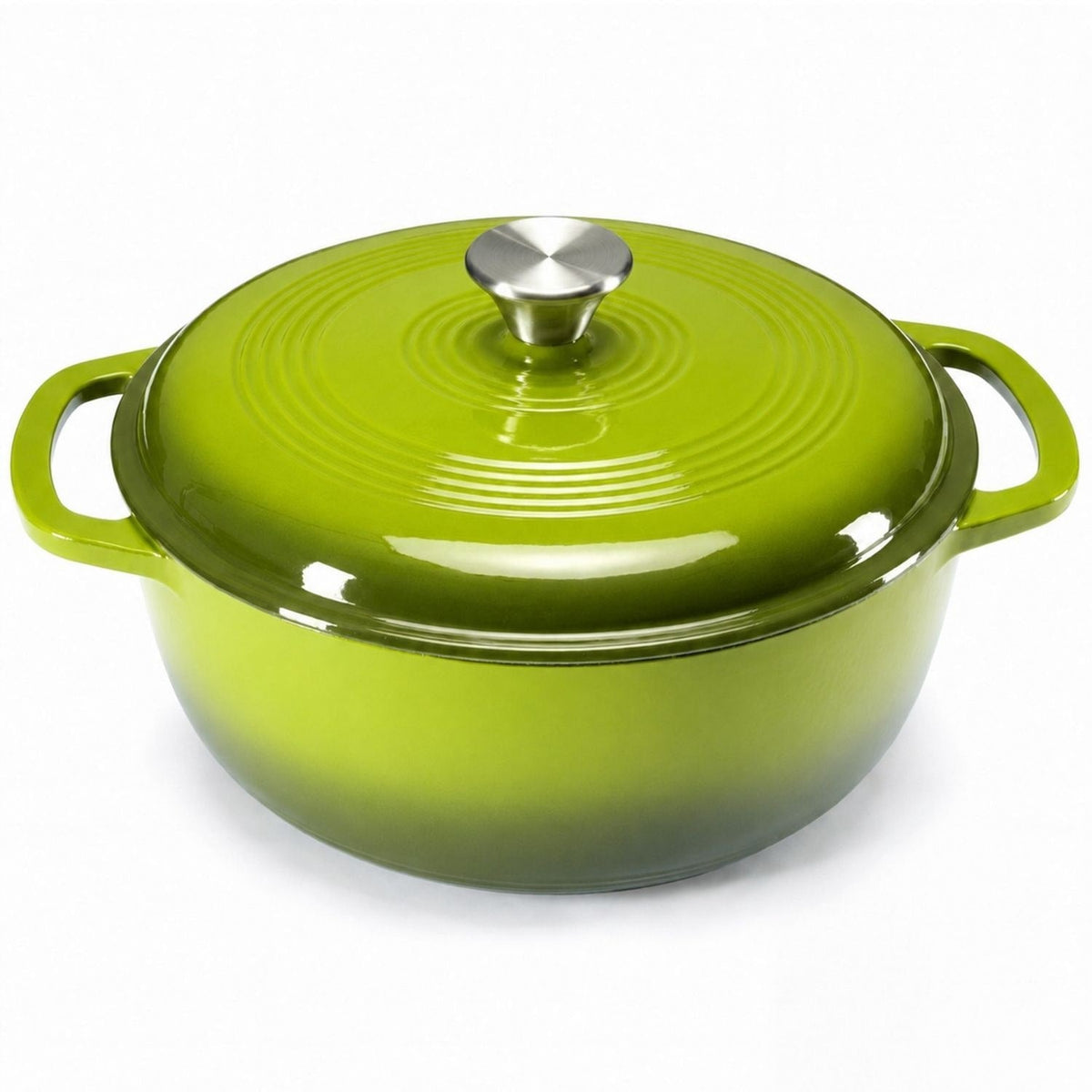 Cast Iron Dutch Oven Pot for Bread Baking and Braising with Dual Handles 6 Quart 5