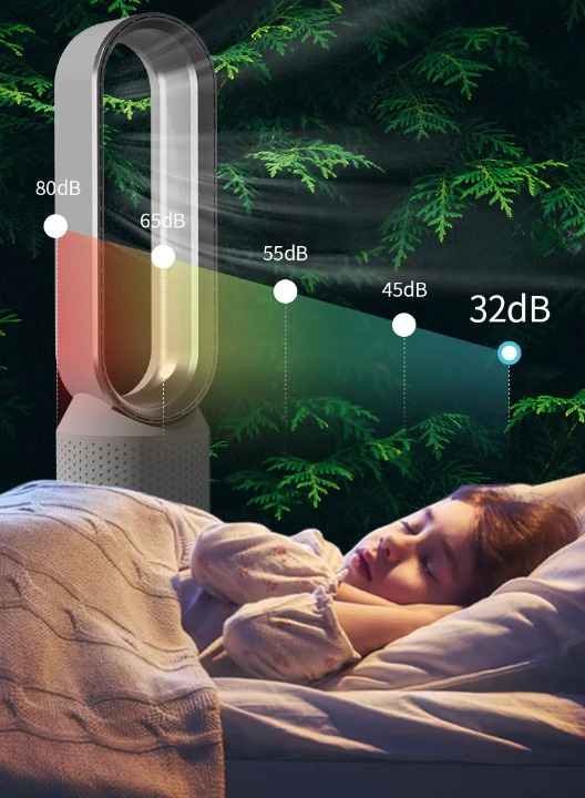 Indoor Air Purifier UV Ionisation with Multi-Speed Oscillation