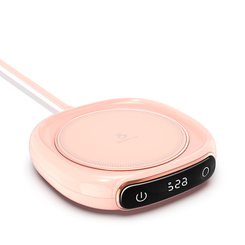 Coffee Mug Warmer and Cup with Digital Temperature Display and Heating Plate for Desk