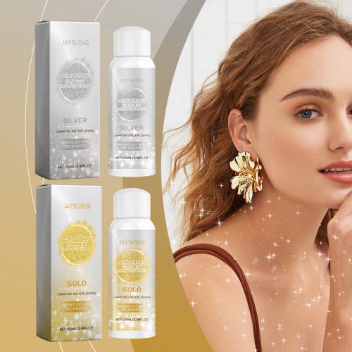 Gold & Silver Body Glitter Spray