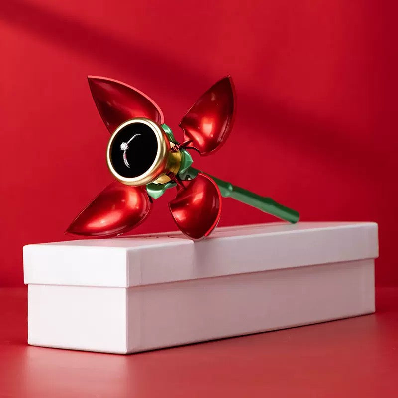 Rose Flower Jewellery Box, Valentine's Day Gift Box