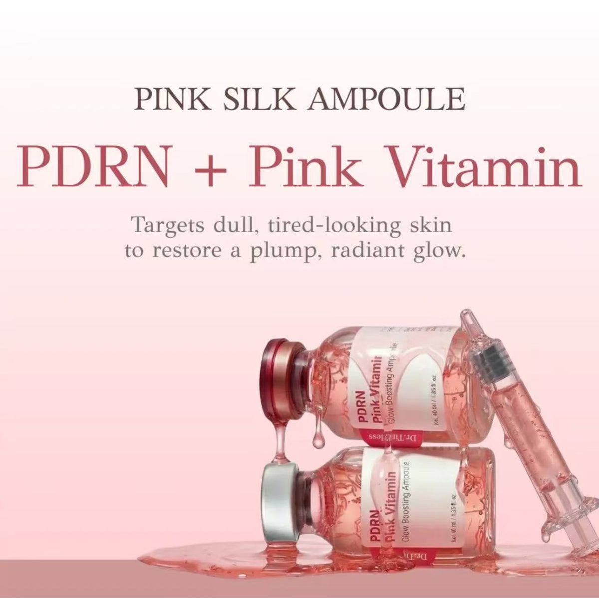 Collagen Peptide Serum Ampoule, Nourishing & Hydrating Face Essence