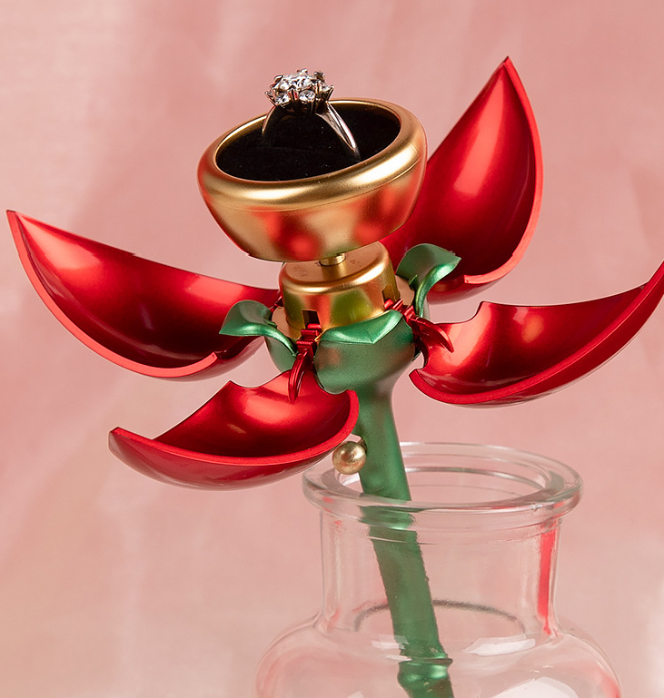 Rose Flower Jewellery Box, Valentine's Day Gift Box
