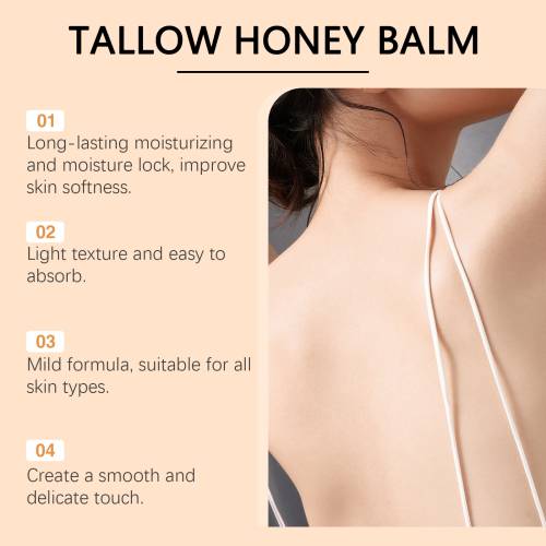 Beef Tallow Honey Moisturising Cream, Non-Sticky