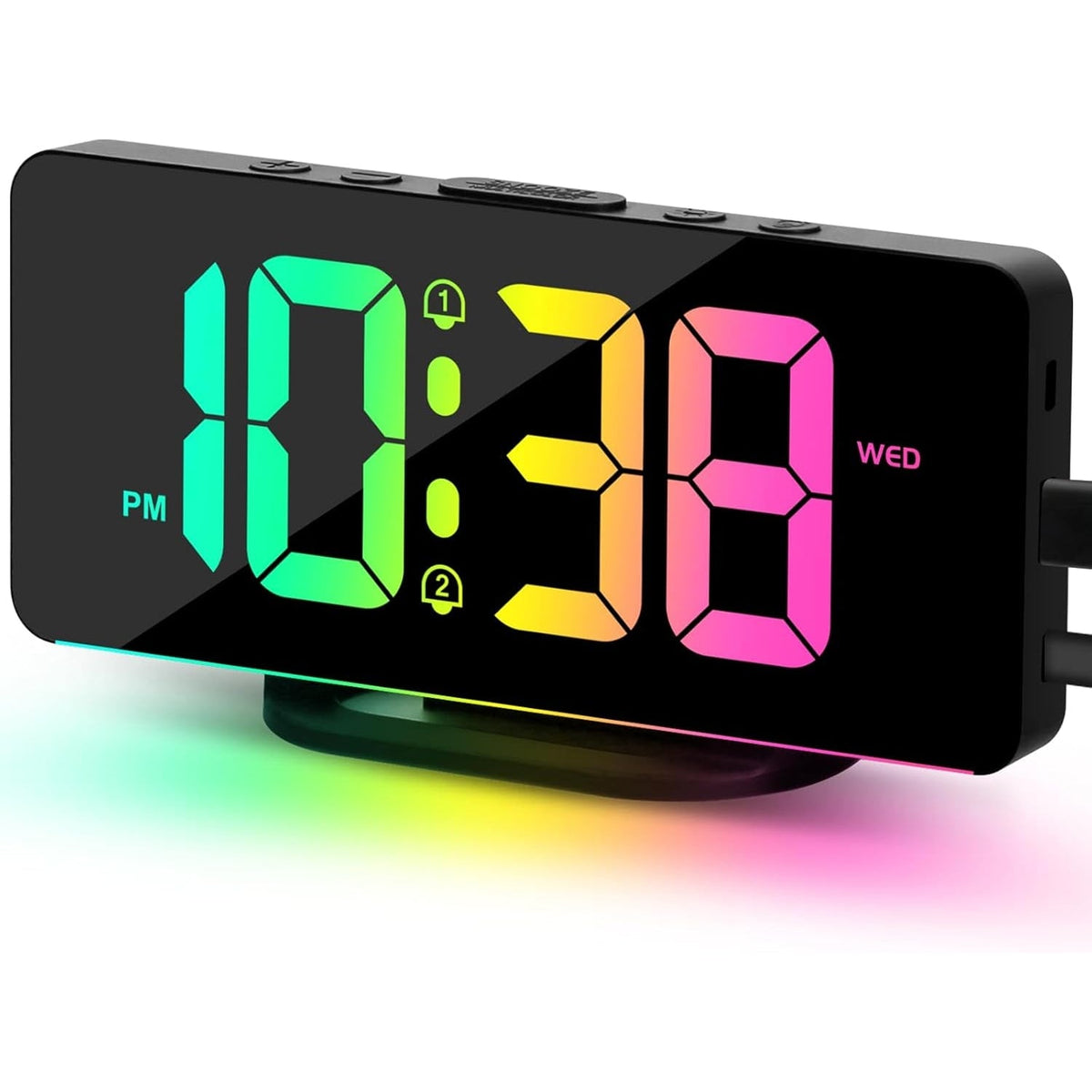 Digital Clock with Seconds and Large 11.5-Inch Display for Seniors with Calendar Day and Date