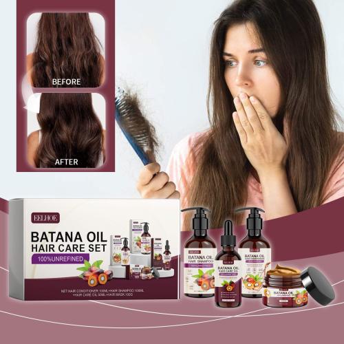Batana Hair Care Set: Shampoo, Conditioner, Mask & Oil