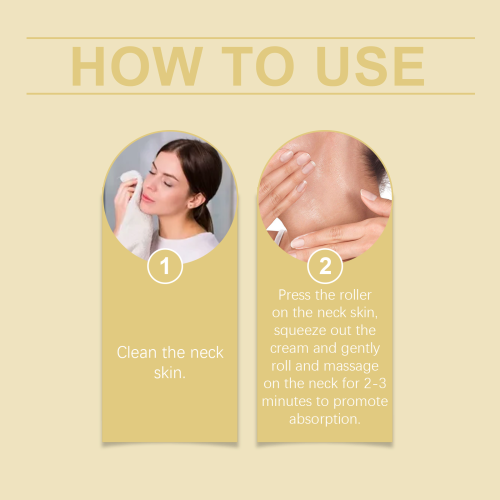 Neck Firming Roller Cream with Peptide & Ceramide