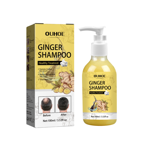 Ginger Shampoo for Fuller-Looking Hair