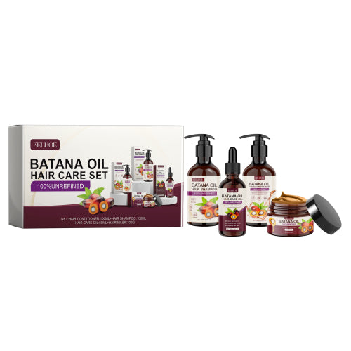 Batana Hair Care Set: Shampoo, Conditioner, Mask & Oil