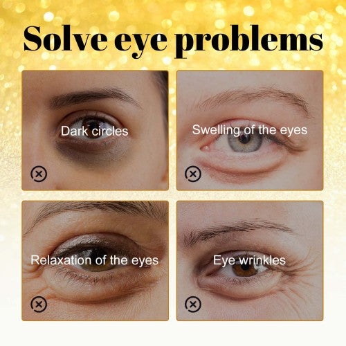 24K Gold Under-Eye Patches with Collagen & Hyaluronic Acid