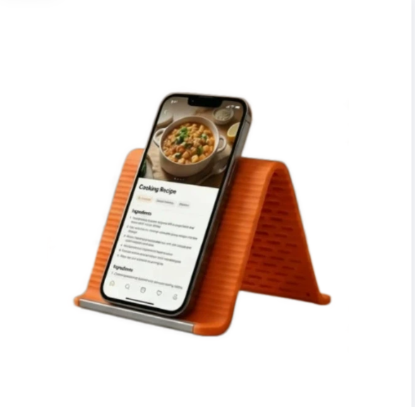 Foldable Silicone Phone & Laptop Stand, Portable Anti-Slip Holder