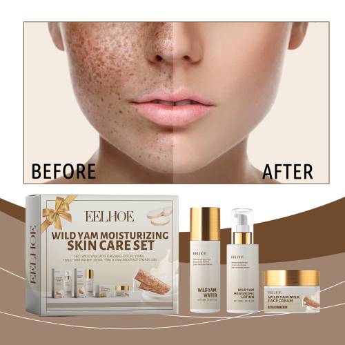 Wild Yam Moisturising Skincare Set, Cream, Lotion & Toner