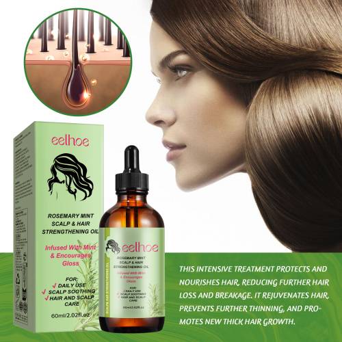 Rosemary Mint Hair Oil for Frizz