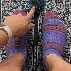 Electric Portable Ems Foot Massager Mat with Digital Control and LED Display