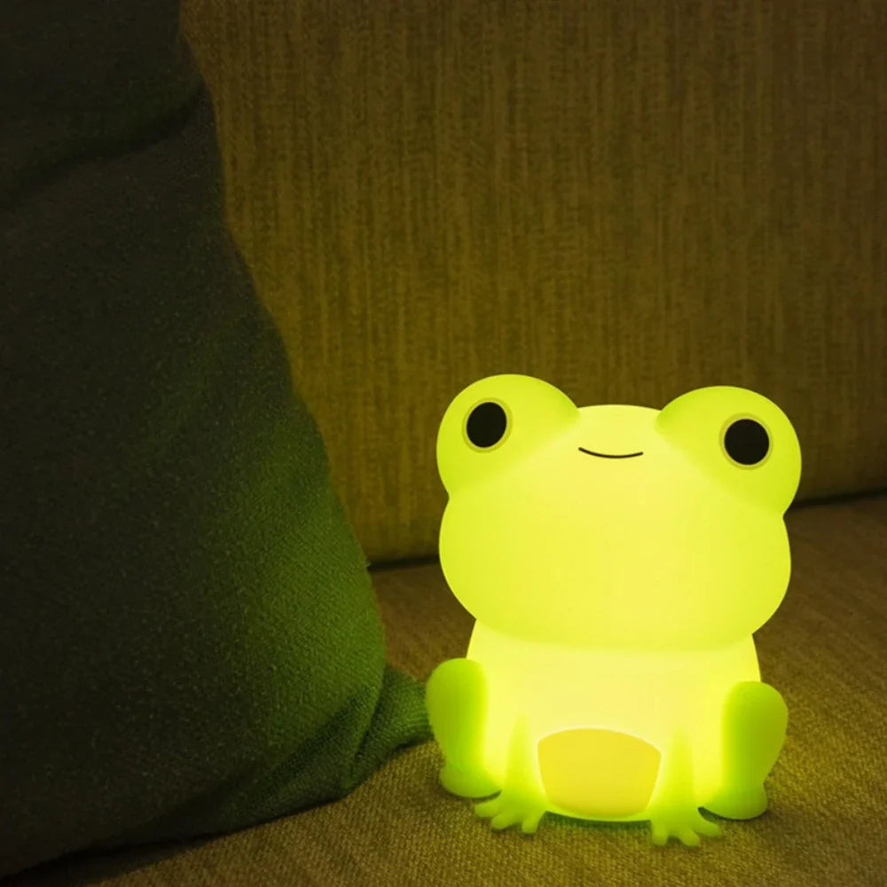 Adorable LED Night Lamp Adjustable Brightness with Sleep Timer