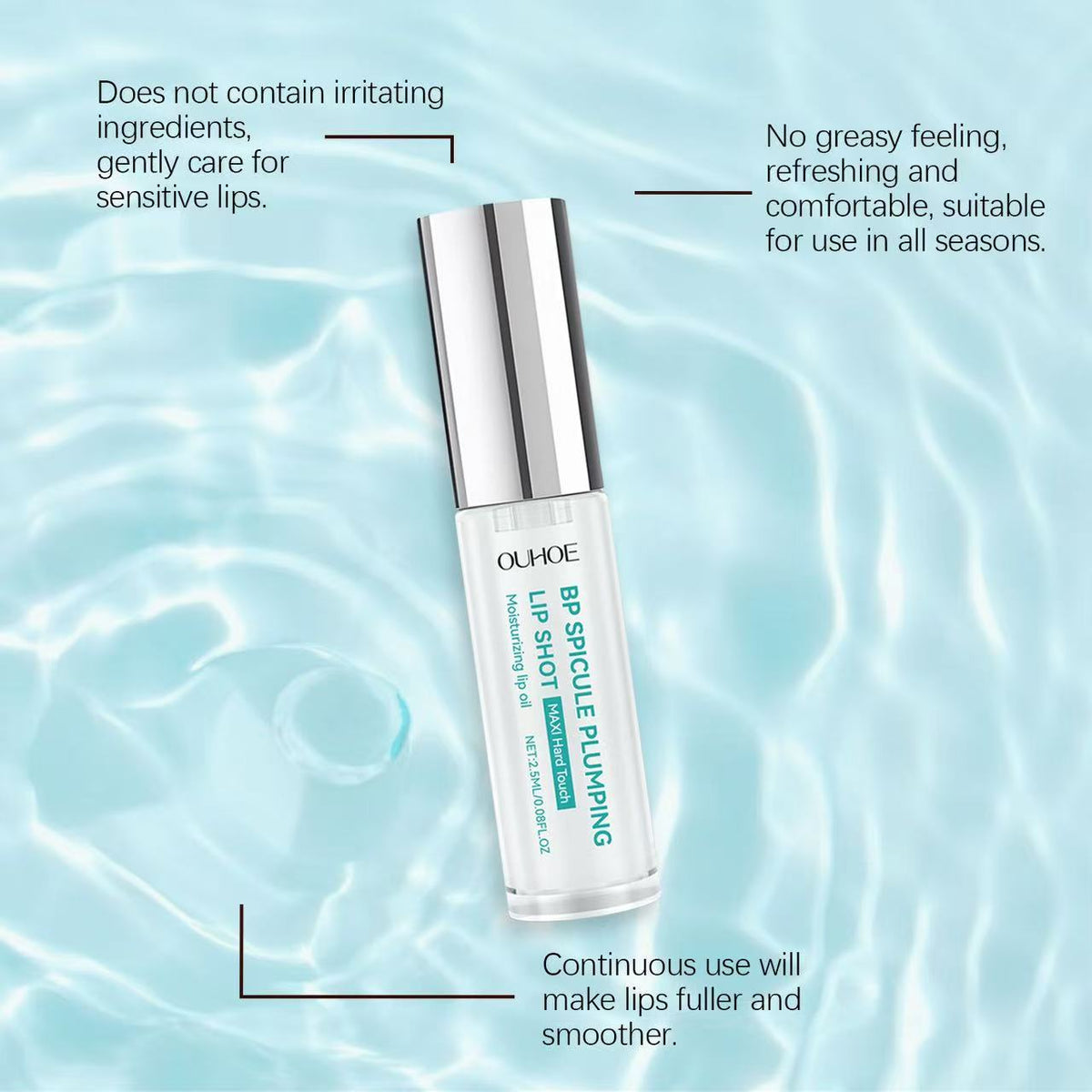 Clear Hydrating Lip Oil, Glass Lip Gloss
