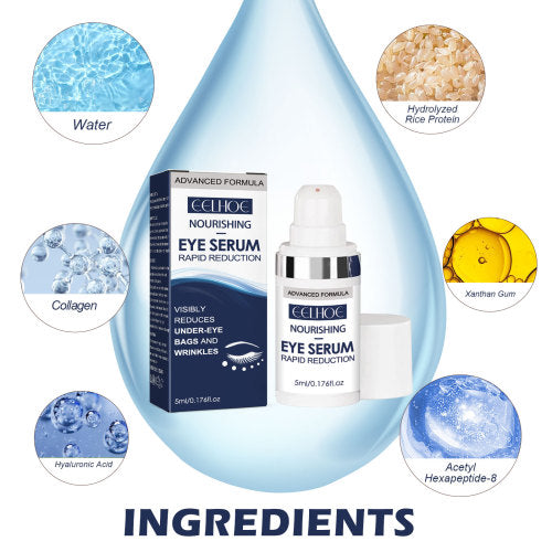 Eye Serum with Rice Protein, Collagen & Hyaluronic Acid