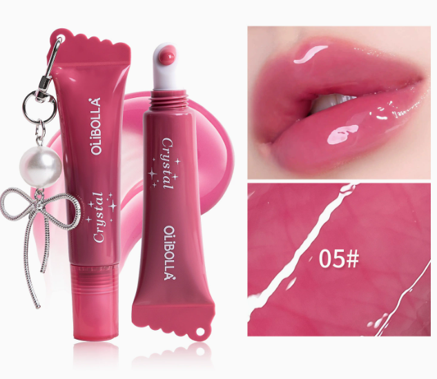 Peptide Lip Glaze Serum, Hydrating Non-Sticky High-Shine Tinted Lip Gloss