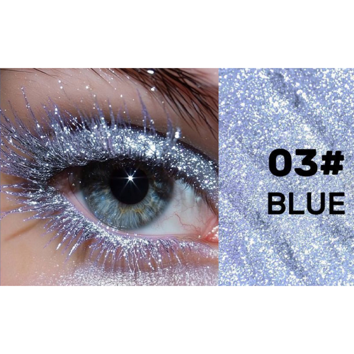 Glitter Mascara, Sparkle Top Coat for Lashes, Waterproof