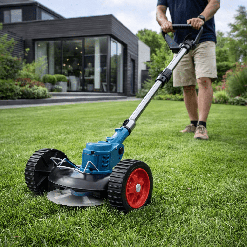 GRASSROLL – 36V Cordless Folding Grass Trimmer for Effortless Gardening