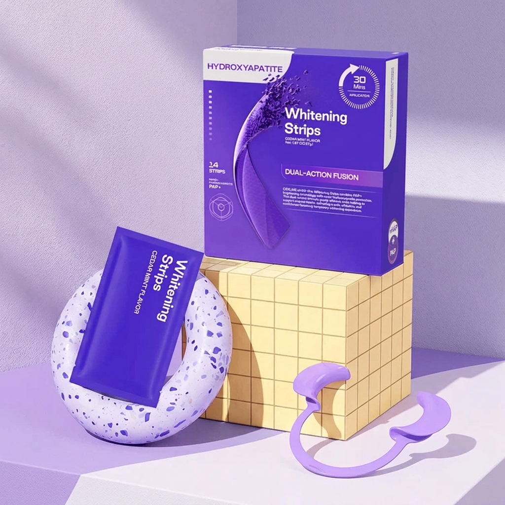 Nano-Hydroxyapatite Teeth Strips for Teeth Whitening & Fresh Breath