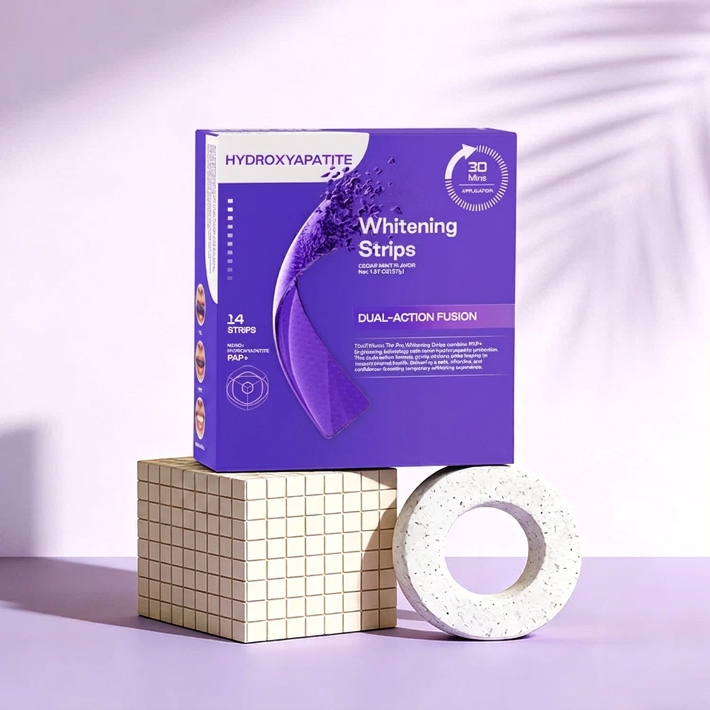Nano-Hydroxyapatite Teeth Strips for Teeth Whitening & Fresh Breath