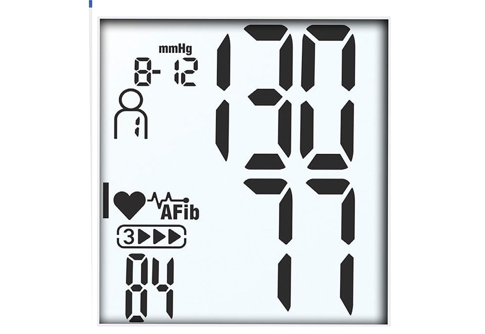 Home Automatic Blood Pressure Monitor with Afib Detection and Portable Upper Arm Cuff