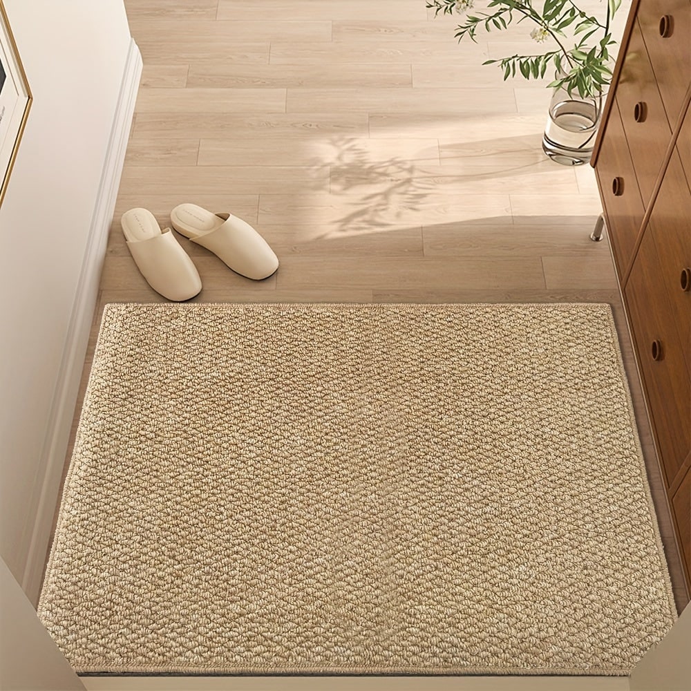 Indoor Doormat for Entryway with Absorbent Woven Texture and Non-Slip Backing Front Door Rug