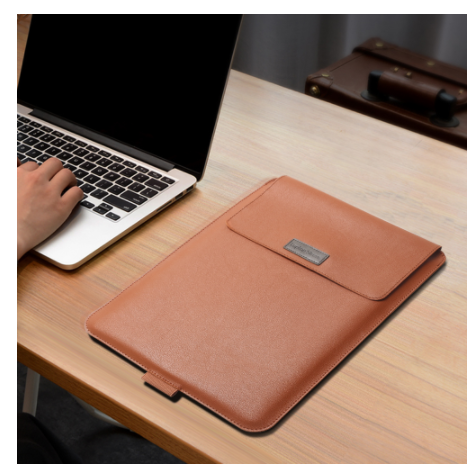 Laptop Sleeve Computer Case with Pu Leather for 13 to 15.6 Inch 14