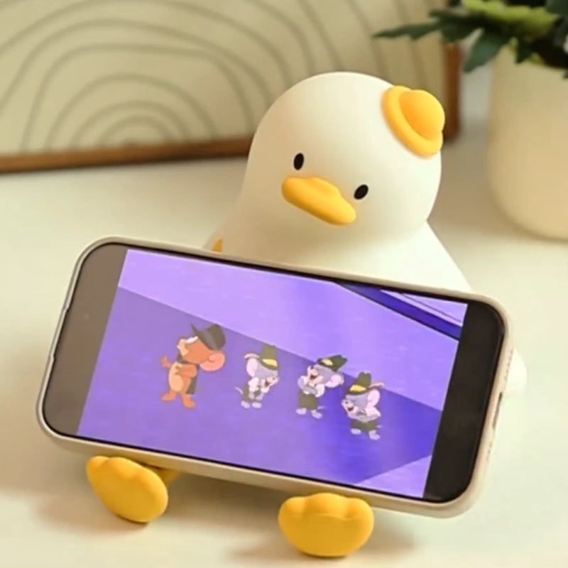 LED Night Light Rechargeable Silicone Portable Squishy Animal Warm White