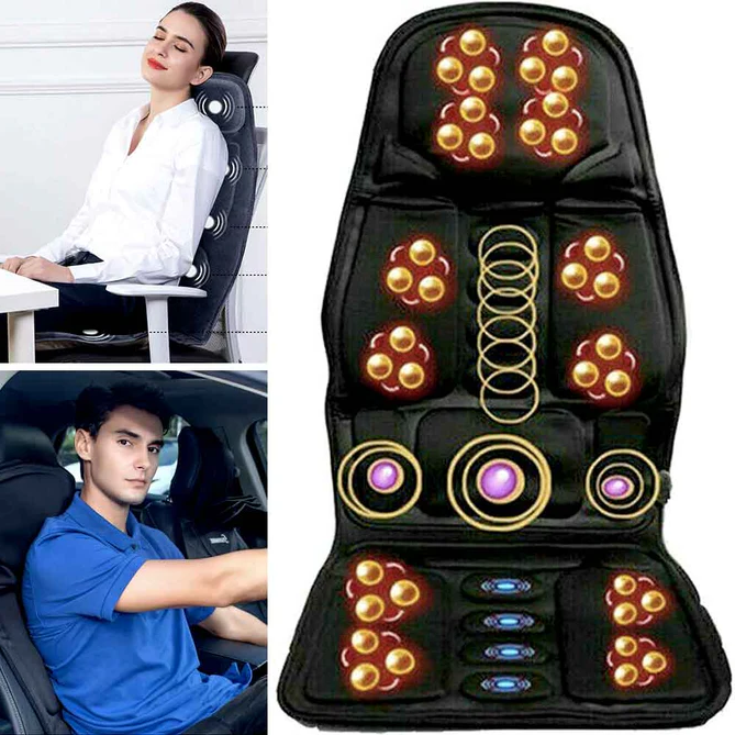 Massage Seat Cushion for Office Chair with Heated Vibration and Remote Control Gel