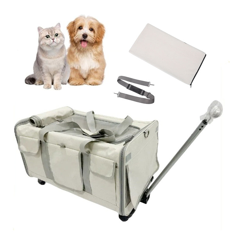 Extra Large Cat Carrier with Wheels