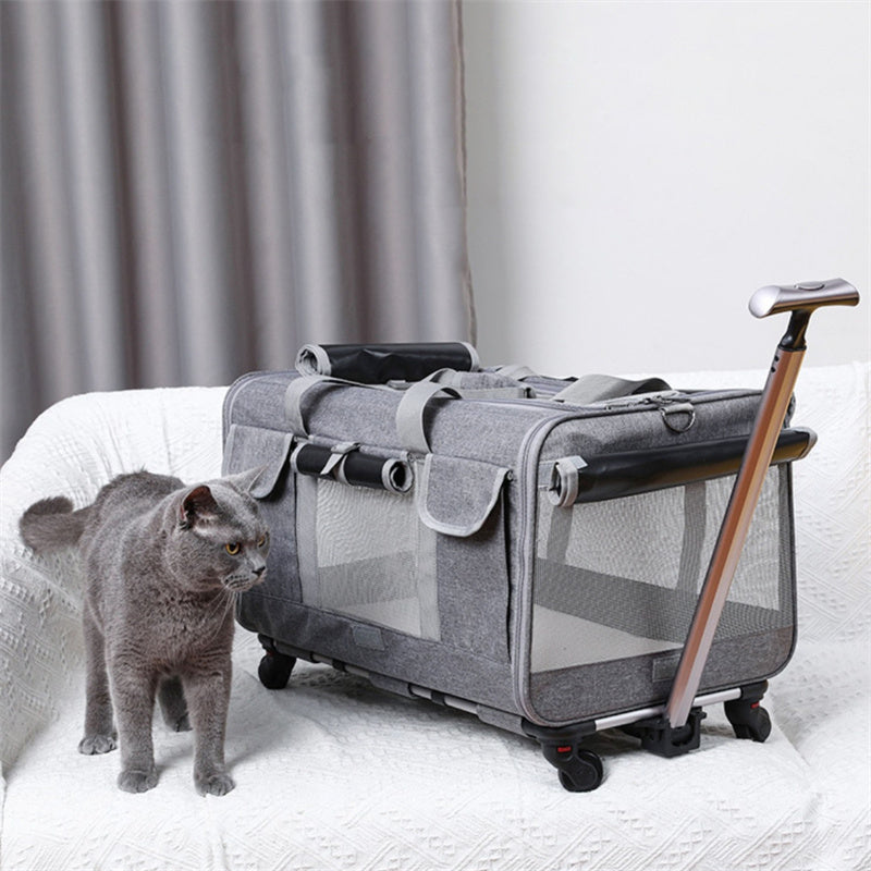 Extra Large Cat Carrier with Wheels