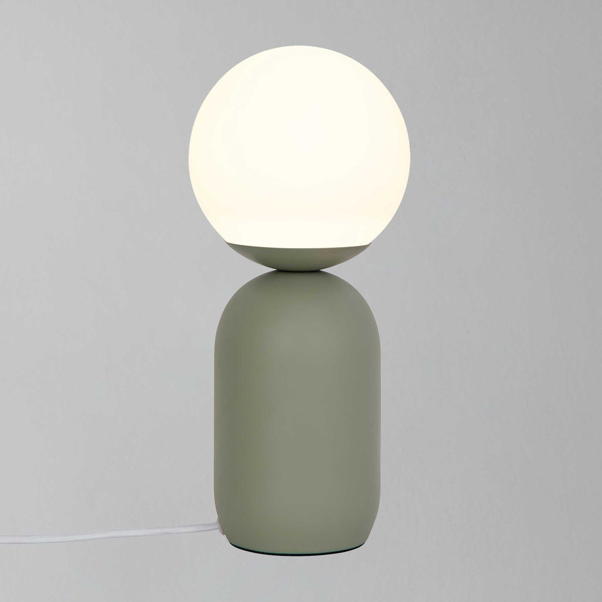Notti Frosted Glass Globe Table Lamp