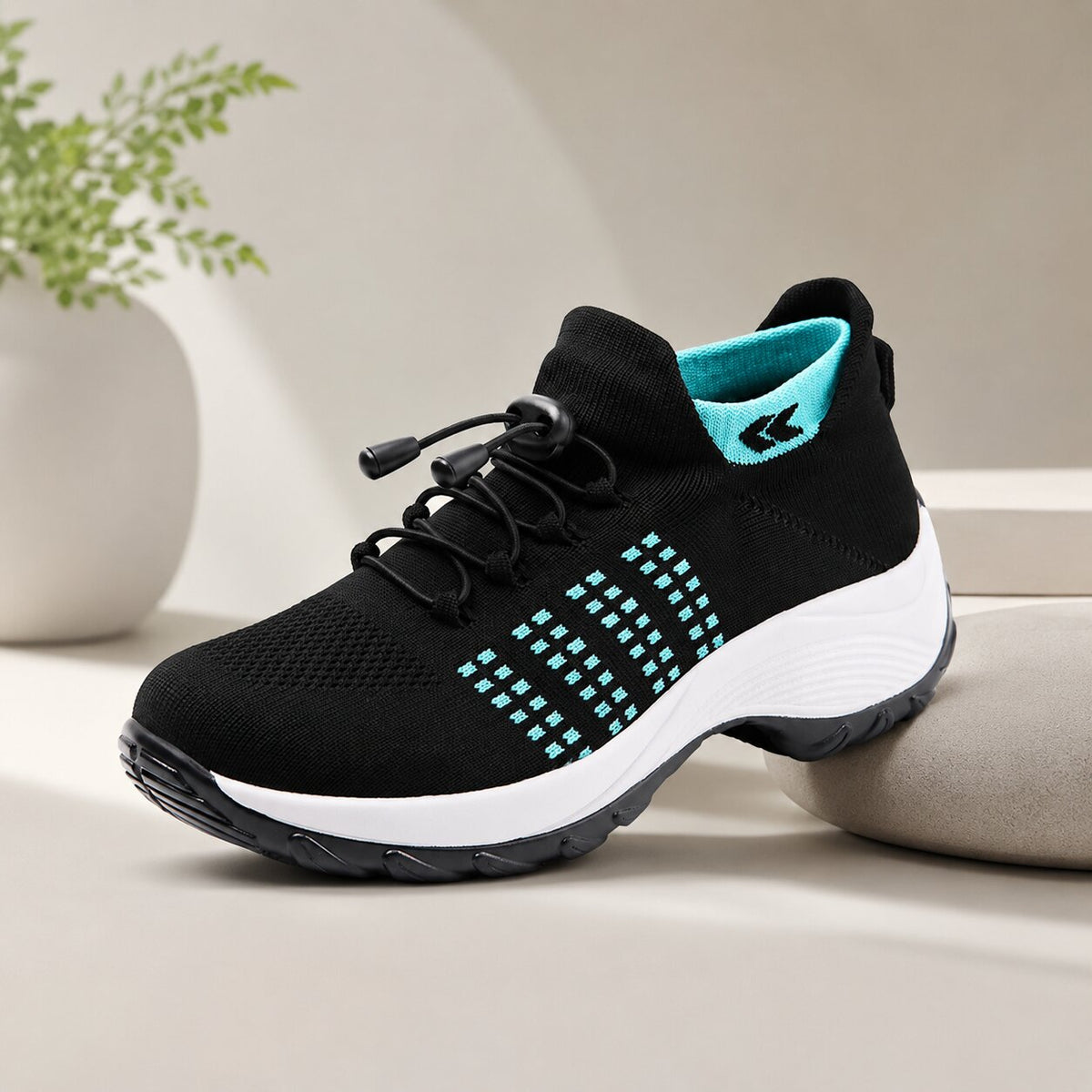 Women's Wide Fit Everyday Sneakers with Slip-Resistant Sole