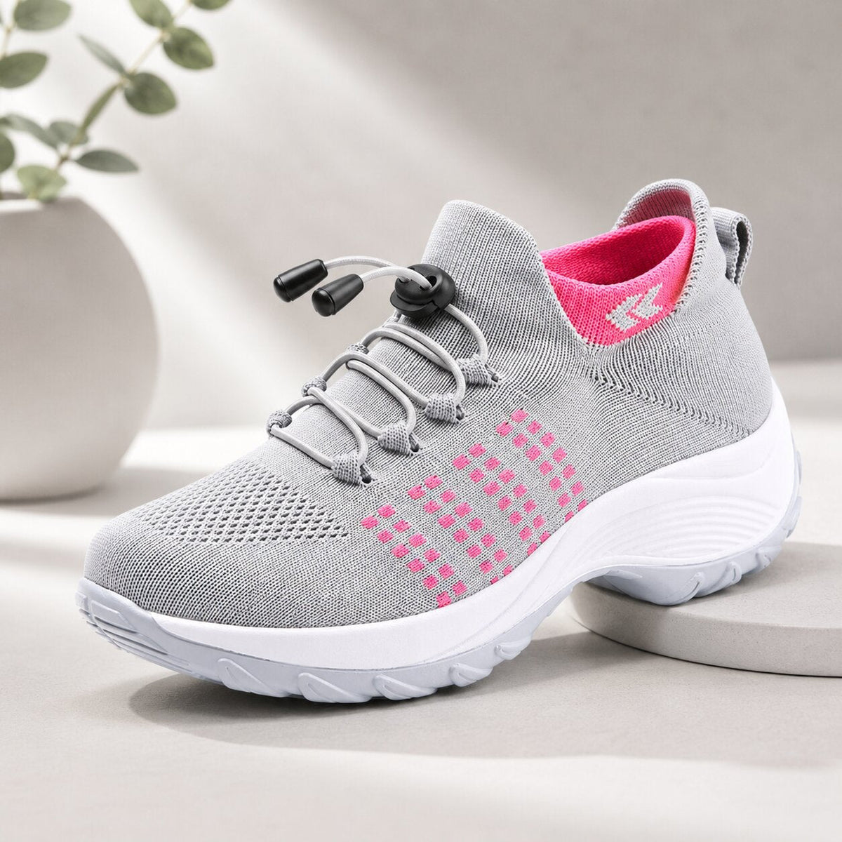 Women's Wide Fit Everyday Sneakers with Slip-Resistant Sole