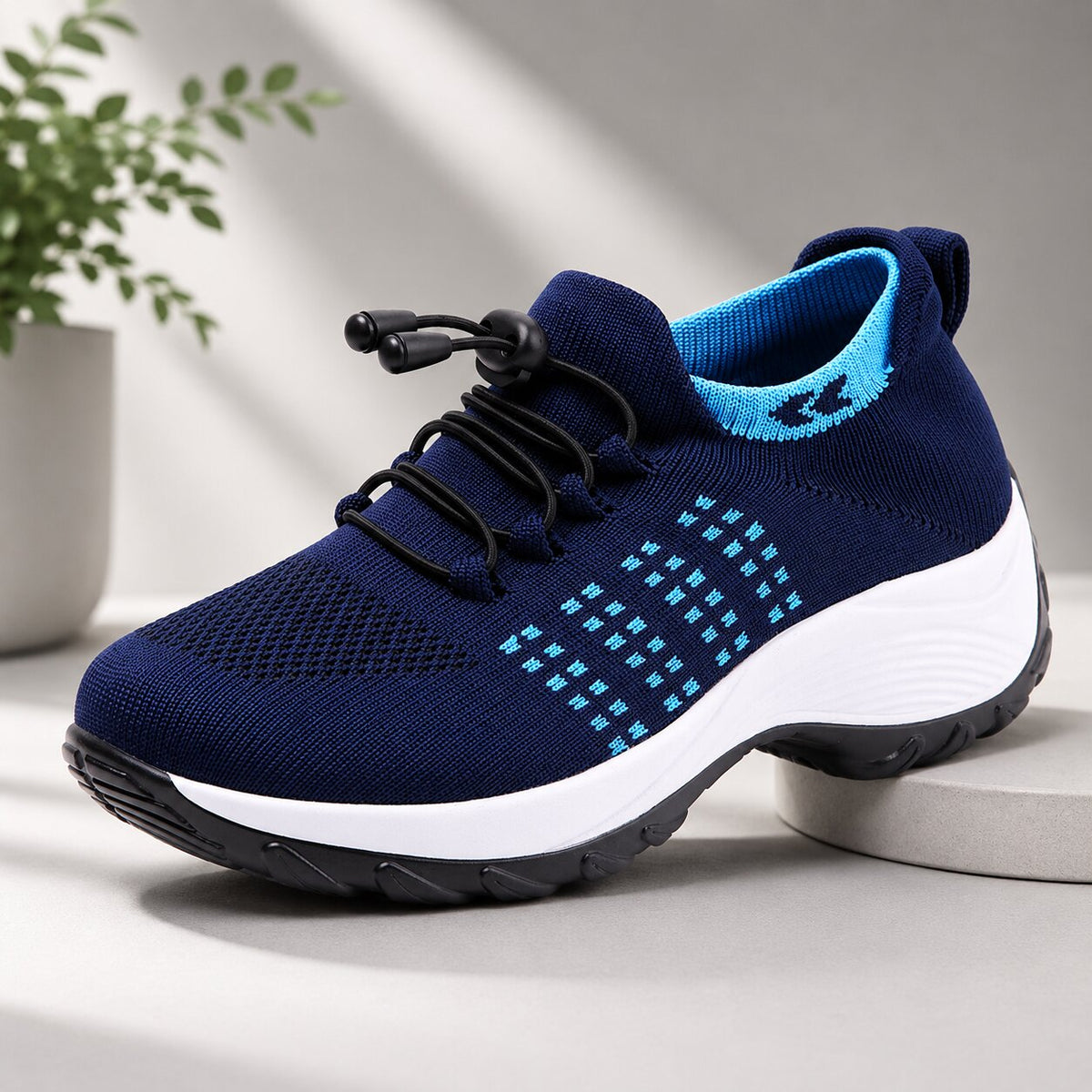 Women's Wide Fit Everyday Sneakers with Slip-Resistant Sole