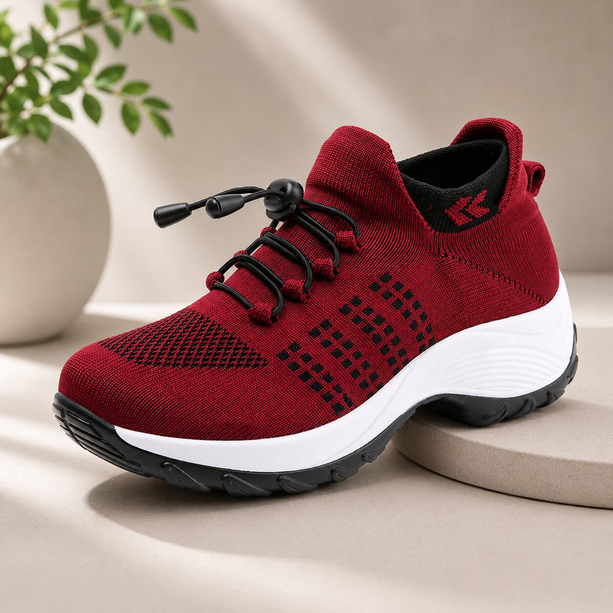 Women's Wide Fit Everyday Sneakers with Slip-Resistant Sole