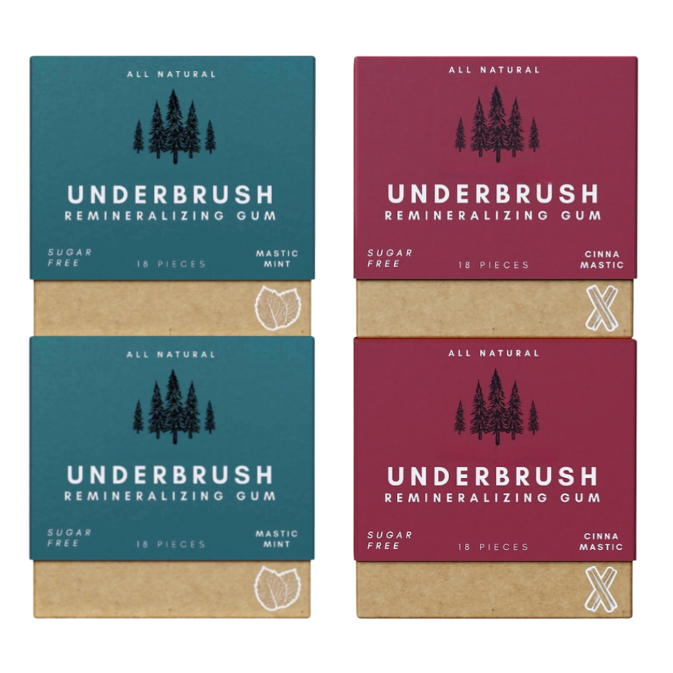 Underbrush Remineralizing Chewing Gum with Nano-Hydroxyapatite