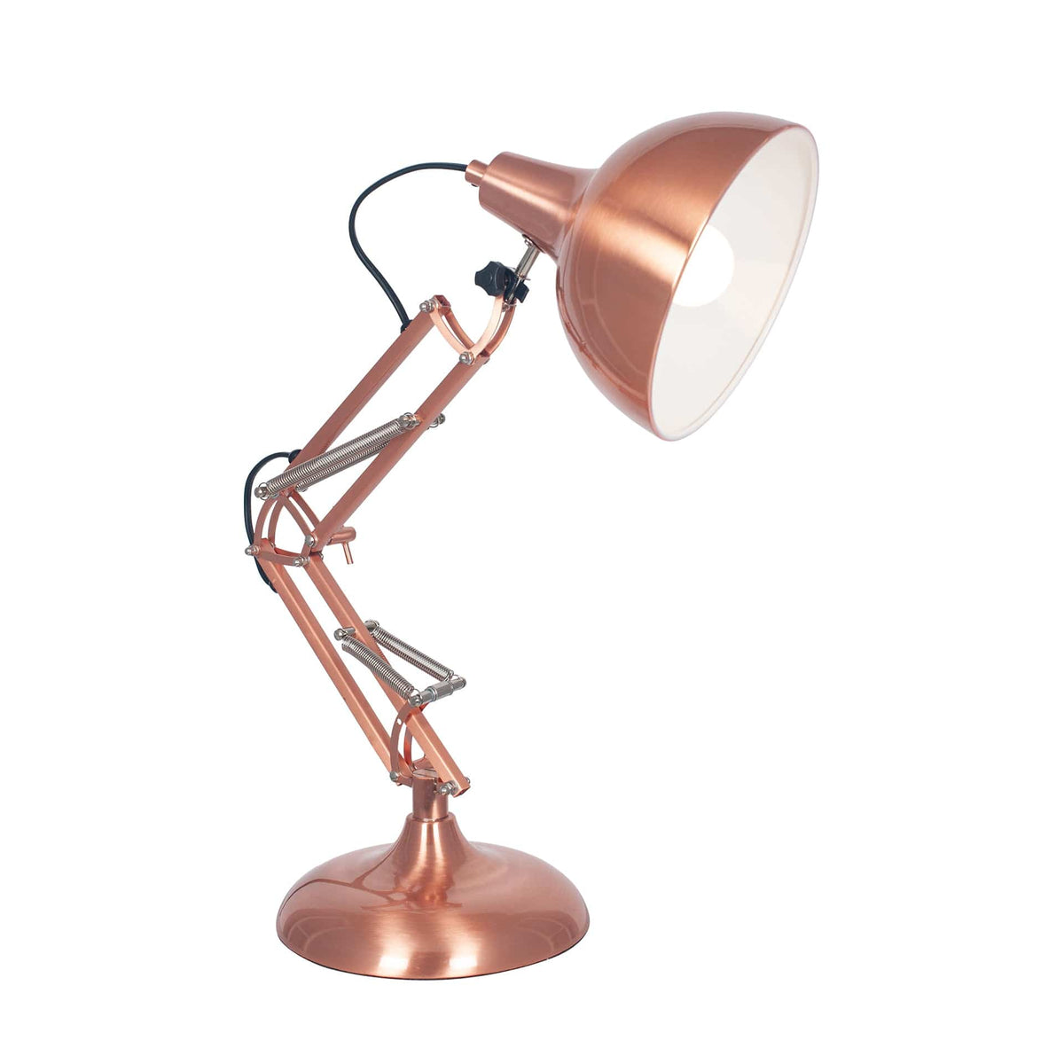 Alfredo Brushed Copper Metal Task Table Lamp