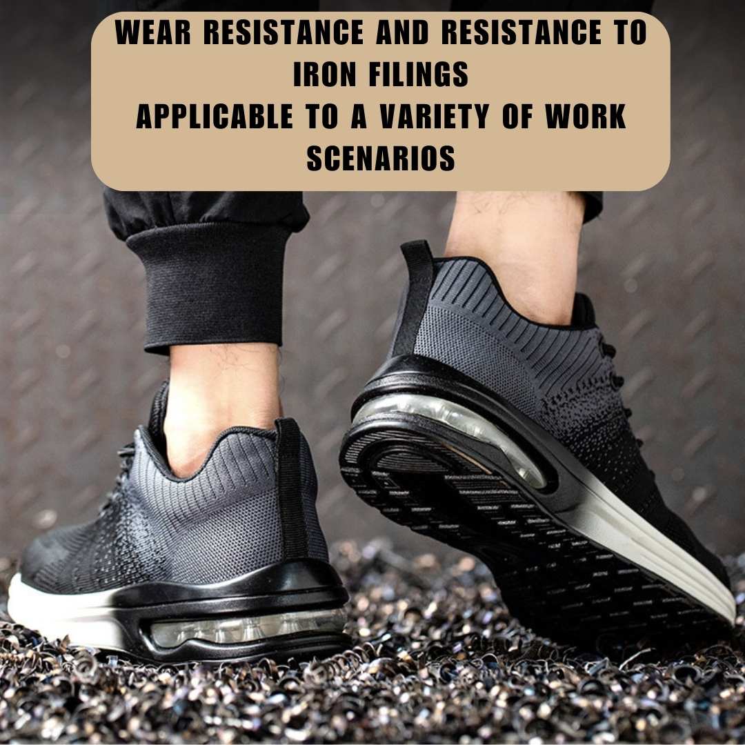 Avichic™ Breathable Steel Toe Cap Trainers – Lightweight Anti-Puncture Safety Shoes for Work, Construction & Industrial Use