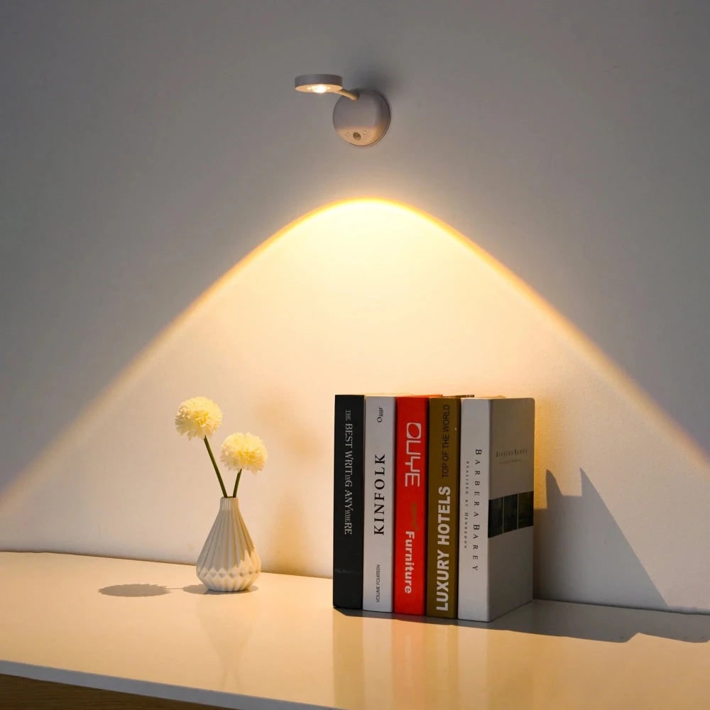 Wall Light Picture Wireless Sconce LED Cordless Magnetic Adjustable