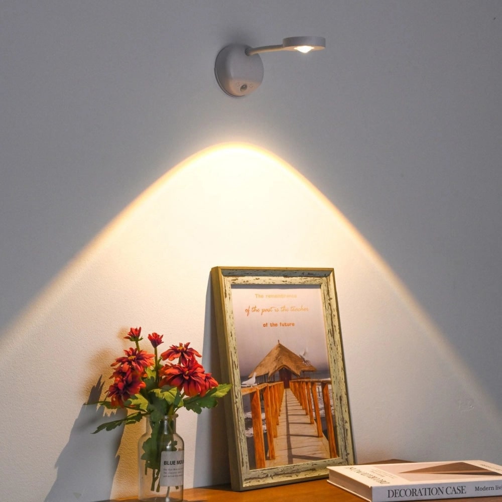 Wall Light Picture Wireless Sconce LED Cordless Magnetic Adjustable